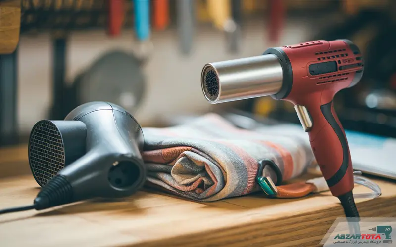 خشک کردن سطوح و قطعات با سشوار صنعتی